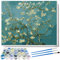 liziciti Kit de peinture par numéros - Série Masterpiece de Vincent Van Gogh - Peinture à l'huile pour adultes et enfants débutants - 40 x 50 cm - Sans cadre (fleur d'amandier)
