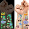 Tattoo Kinder Mädchen Jungen,40 Blätter(540) Leuchttattoos Kinder,Kinder Tattoo Hautfreundlich,Dino Sticker Kindertattoos,Glitter Temporäre Tattoos Aufkleber für Mitgebsel Kindergeburtstag