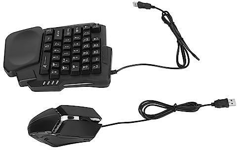 Gaming Tastatur und Maus Kombination, 4 in 1 Kombipaket für Mobile Spiele mit BT 5.0 Tastatur Maus Konverter mit K13 Tastatur, G4 Maus und Telefonständer für für