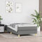 SKM Lit à sommier tapissier gris foncé 90 x 190 cm tissu poids : 17,1 kg 3120575