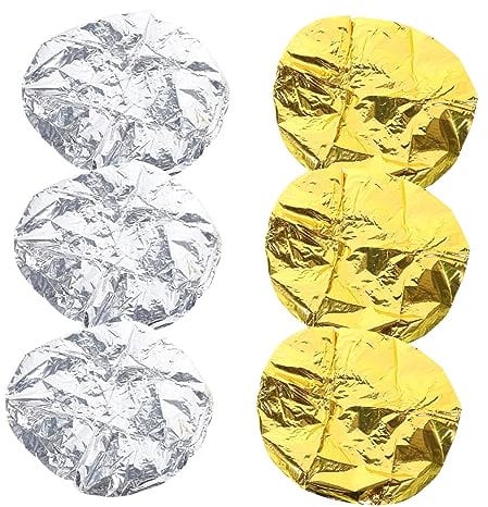 Beavorty 12 Pcs Reusable Processing Hair Cap Coloring Cap for Hair steamer for hair conditioning heat cap hair heat cap electric heating cap Aluminum Foil Hair Cap bath cap cosmetic oil cap