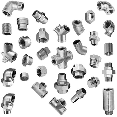 Reduzier Stück aus V4A Edelstahl Außengewinde AG 3/4 x 1/2 Zoll Innengewinde IG reduziert Gewinde Fitting Trinkwasser geeignet Reduzierung Verbinder Verschraubung Rohr Adapter