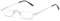 ABETOS Halbrand Lesebrille Herren Damen Metall Halbmond Halbrahmen Sehhilfe Flexibel Federscharnier Lesebrillen Computer Lesebrille Leicht Komfortable Lesehilfe Brille mit Stärke(Silber, 1.0)