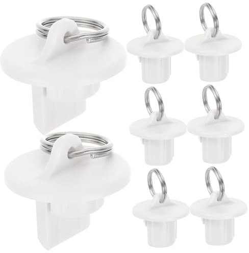 Hemobllo 8pcs Shutters Blinds Replacement Parts Roller Shades Accessories Roller up Blinds Accessories Blinds Bungee Cord End Caps Bungee Kit and End Caps Plastic Elastic White Deck