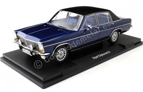 passend für Opel Diplomat B blau/schwarz 1:18 MC Group 18336