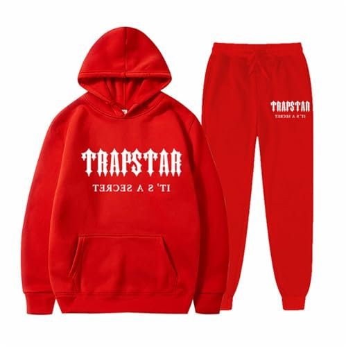 Generisch Trapstar Jogginganzug Herren Jorts Baggy Jeans Y2K Anzug Trapster Jacke Minus Two Cortez Tracksuit Jogger Anzug Herren Travis Scott Hoodie Trapstar Shorts Jogging Beanie Y2K B40,S
