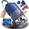 TrayTrol Einkaufstrolley klappbar mit Treppenläufer - Einkaufen ohne Schleppen - Einkaufswagen, Einkaufsroller, Trolley Shopper, Einkaufstasche Rollen, Hackenporsche, Shopping Trolley Bag (blau/blau)