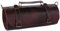 Borsa da chef in pelle pieno fiore fatta a mano in stile vintage con 7 tasche, per piccoli utensili, custodia per chef, borsa porta attrezzi da chef (marrone scuro)