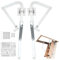 Loft Ladder Hinge Kit, Hinge Arms for Loft Ladder Retractors - Ladder Hardware Hinge Arms Set | Spreader Hinge Arms, Replacement Hinge Sca