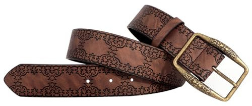 MIGIFTDY Vintage Ledergürtel Westerngürtel für Damen Herren Vintage GravurgüRtel Mit Schnalle Vintage Gürtel Gravierter Cowboy Cowgirl Landgürtel Mit Retro Schnalle Für Jeans Hosen Kleider (A)