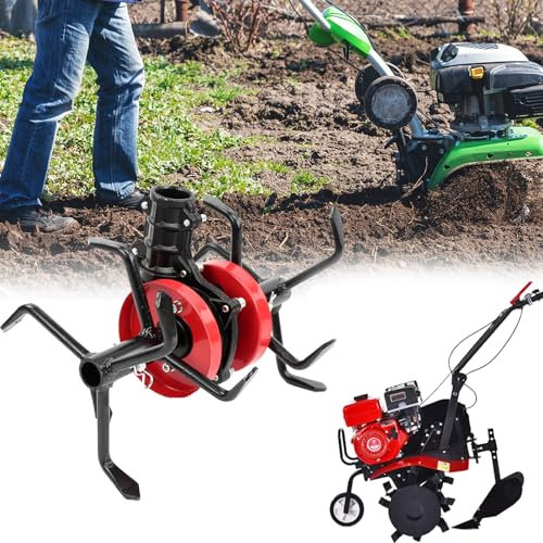 Rueda Herramientas para Cultivador, Rueda Labranza Profunda Accesorios Cortacésped 6 Garras Procesamiento Jardines Multiusos Accesorios para Cortacésped Rueda para Desbrozadora Rueda Arado Profundo
