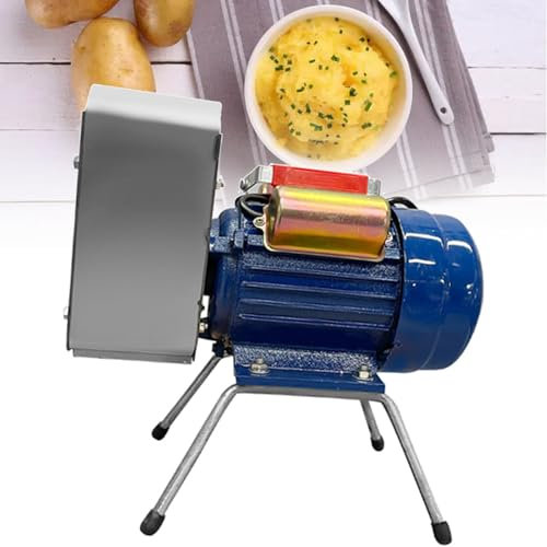 Schiacciapatate elettrico professionale, schiacciapatate in acciaio inox da 750 W, albero e ingranaggio per macinatura di precisione, efficienza produttiva 20-30 kg/ora, per aglio, pomodori