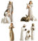ENGFGH Nativity Set 10-Piece - Resin Figures, Birth Belen, Holy Family Christmas Decoration