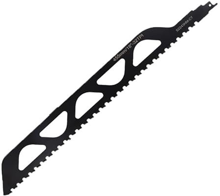 Frogetu Lama per Sega Universale, Lame per sega a sciabola, lama per sega a sciabola carburo, in Metallo Duro, per tagliare pietra, legno, mattoni, lastre di cemento (455 mm)