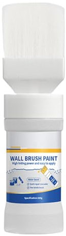 zwxqe Kit di ritocco per macchie da parete, colore acrilico bianco, sicuro per uso domestico, pareti interne e soffitto, 1 pezzo (confezione da 1), kit di riparazione