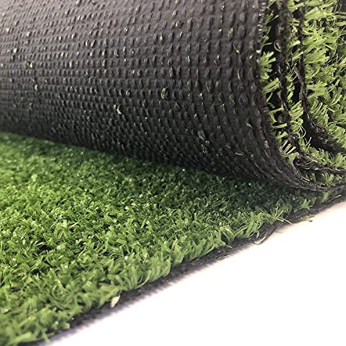 Carpeto Kunstrasen Balkon 300x140cm Grün Wetterfest Pflegeleicht Stilvoll | Kunstrasenteppich für Terrasse UV-Beständig Wasserabweisend Reinigungsmittelbeständig Robust Realistisch Verkauf pro Meter