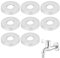Rosone Miscelatore Doccia, 8 Pezzi Rosone Rubinetto Larghezza 70*Altezza 10, Rosetta Miscelatore Doccia, Rosone Doccetta Wc, Rosone Acciaio Inox per Riscaldamento per Cucina Bagno