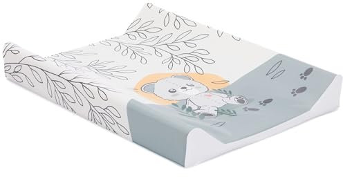 Fillikid Wickelauflage 2-Keil Exclusiv/Wickelmulde 50x65 cm/Wickelunterlage mit abwaschbarer Folienbezug/geeignet für schwedische Kommoden/weiche Thermovliesfüllung/Auflage Wickeltisch