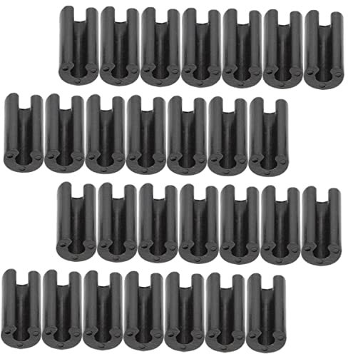 DOITOOL 200 Stück Abtropfkorbmatte Abflusssieb für die Spüle Kabelbinder Teppich Küchenspüle Fußmatte Rutschfeste Spülbeckenfüße sinken griff Kunststoffabdeckungen für Möbel Plastik Black