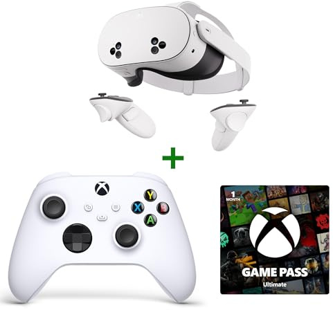 Meta Quest 3S 128 GB + Xbox Robot White Controller + 1 Month Game Pass Ultimate