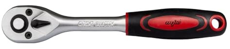 MJW CrMo & CrV Umschaltbare Ratsche 1/4 Zoll mit 72 Zähnen 80 Nm mit ergonomischem rutschfestem Griff für präzises Arbeiten, starke Kraftübertragung und Werkstattgebrauch