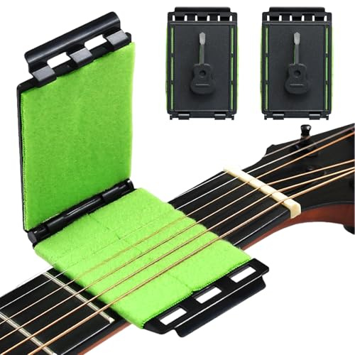 BLPRKOT 2 Pezzi Pulitore Corde Chitarra e Basso, Strumento Professionale per Pulizia Tastiera e Manutenzione Strumenti a Corda, Accessori per Chitarra Elettrica, Acustica e Ukulele, 10x6.5x2.1cm