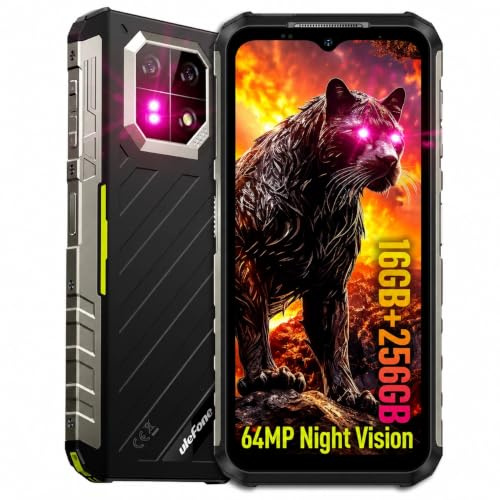 Ulefone Armor 22 Smartphone Infrangibile Android 15, 16 GB RAM + 256 GB/512 GB TF, schermo 6,58 FHD+ 120Hz, Telecamera Visione Notturna 64 MP, 6600 mAh 33 W, Dual SIM/NFC/GPS, IP68/IP69K Telefono