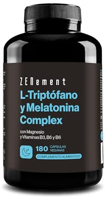 L-Triptofano & Melatonina - con Magnesio & Vitamine B - 180 Capsule