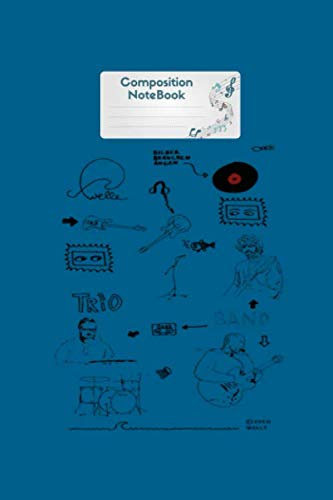 Composition Notebook: banjo christmas tree banjo player or musician gift - musicsheet - 6 x 9 inches