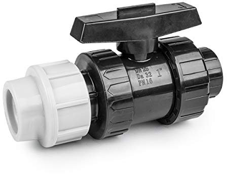 rg-vertrieb PE Rohr Verschraubung Fittings Klemmfitting Kugelhahn Kugelventil Absperhahn für Verlegerohr Rohrverbinder wählbar (Kugelhahn IG 32mm x 1)