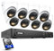 ANNKE H800 4K 16CH PoE Überwachungskamera System mit Audio und 8X 8MP IP67 Wasserdicht PoE IP Kamera,4TB für 24/7 Aufnahme Innen, H.265 + Videokomprimierung,30 Meter Nachtsicht