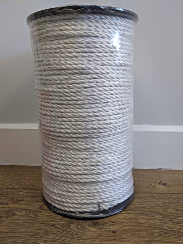 6mm 200m White Electric Fence Polyrope Poly Rope Fencing - ECONOMY