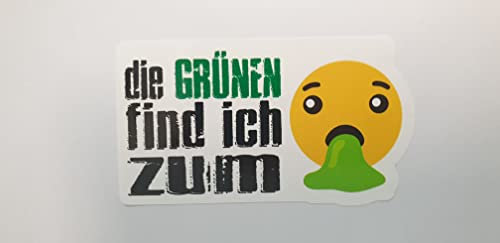 1x die Grünen finde ich zum Aufkleber Sticker Fun