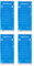 Relaxdays Kühlpads, 4er Set, Kalt-Warm-Kompressen, 12 x 29 cm, Erste Hilfe, wiederverwendbare Gelkühlkompressen, blau