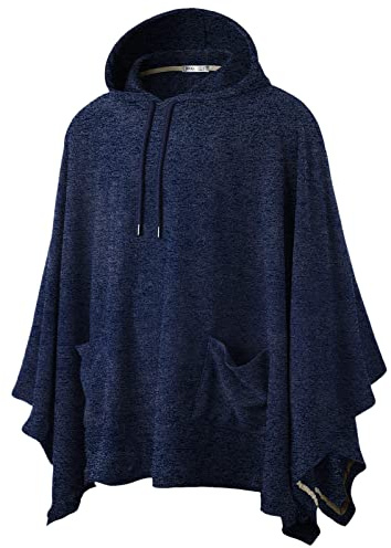 OHOO Herren Ohoo Modischer Kapuzenumhang Kapuzenpullover
