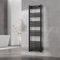 Go Bathrooms Nola Bathroom Towel Rail Heated Bathroom Radiator Wall Mounted Ladder Rail Black - 1600mm x 500mm