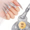 MIZHSE Glitzer Nagellack Silber Holographic - Shining Shine Nail Art Schnelltrocknend Long Lasting Polish Set 15ml