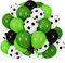 Fußball Latex Ballons, 60 Stück Fussball Ballon, Grün Weiß Schwarz Luftballons, Fussball Ballon Helium, Fußball Geburtstag Ballons für Junge Kinder Geburtstag WM Sport Motto Party Dekoration