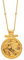 HG HAZE & GLORY Halskette Damen aus 925 Sterling Silber, Schmuck Frauen, Silberkette mit Anhänger, Antik, Ra, vergoldet, 45 cm