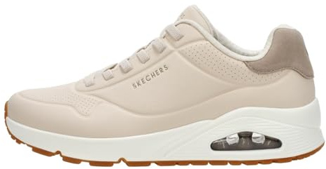 Skechers Men's Uno Harry Kane Air Sneaker, Taupe Duraleather/Taupe Suede, 11 UK