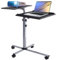 Techly 101485 Wagen für Projektor und Notebook, mit Zwei Ebenen, höhenverstellbar, Schwarz