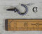 Black Country Metal Works Antique Iron Traditional Cup Hook - Small Shoulder - 38mm