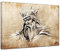 Bilderdepot24 Bild auf Leinwand | Wikinger, Tattoo Art 2 in 80x60 cm als Wandbild | Wand-deko Dekoration Wohnung modern Bilder | 210669