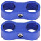 KIMISS 2Pcs AN6 Tubo flessibile a treccia separatore Morsetto adattatore per adattatore universale(blu)