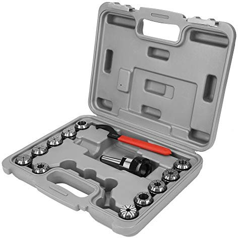 MT2-ER32 Collet Chuck Set,with a MT2 Shank Holder and a Wrench and a box,Main Material: Alloy Spring Steel,for CNC Milling Lathe Tool and Work-holding Engraving Machine etc