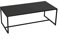 Urban living „Madison“ Couchtisch aus schwarzem Metall, 100 x 50 x 36 cm
