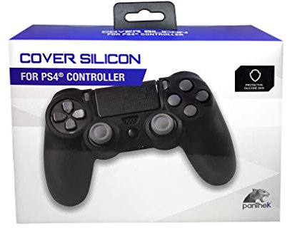 Panthek Cover Silicon Black Per PS4 - cover in silicone PS4, controller skin, custodia protettiva