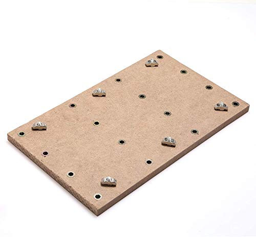 Genmitsu CNC MDF-Arbeitsoberfläche für 3018 CNC-Fräser, 30 x 18 x 1,2cm, M6-Löcher (6mm)