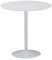 FineBuy Esstisch Rund 75x75x74 cm Kleiner Küchentisch Weiß Hochglanz, Runder Esszimmertisch 2 Personen, Moderner Frühstückstisch Küche, Tisch Esszimmer Klein