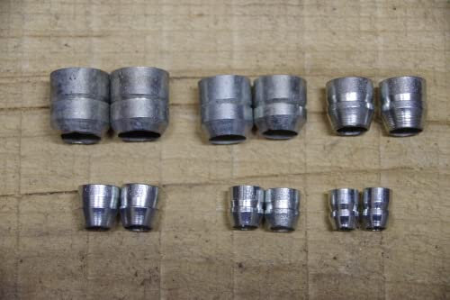 Wisemen Trading Lot de 12 cales rondes en acier pour hache, hachettes, mauls ou autres outils